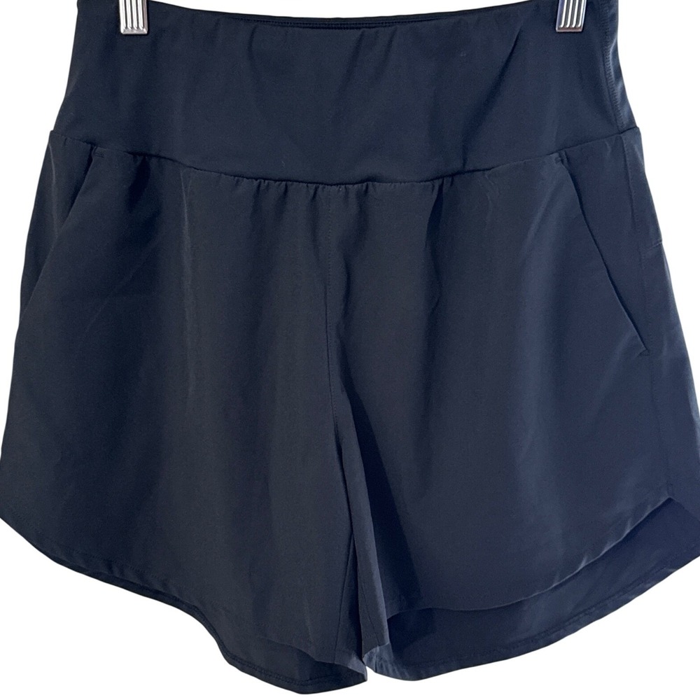 G4Free Womens Black Running Shorts Size Medium Pockets Athletic Gym KWF 21006